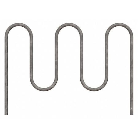 Bike Rack, Silver Color, 7 Cap., 64