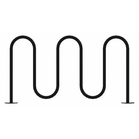 Bike Rack, Black Color, 7 Cap., 64