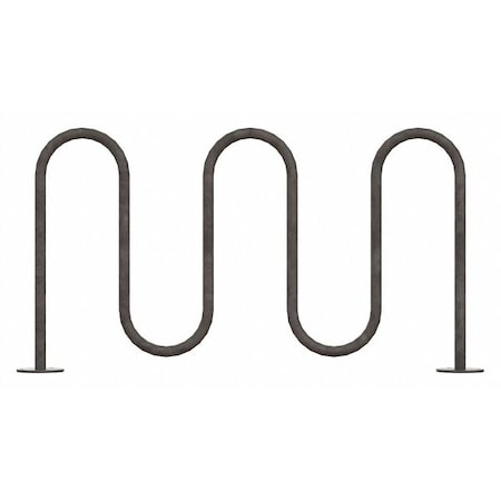 Bike Rack, Silver Color, 7 Cap., 64