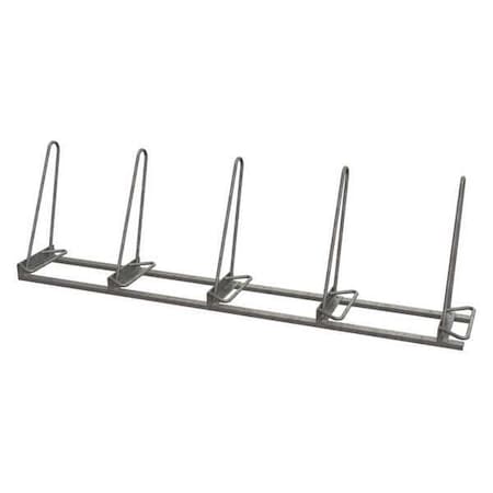 Bike Rack, Galv, (5)Bikes, 29-1/2inH, 101inL MPN:SHK-SNG-5-G