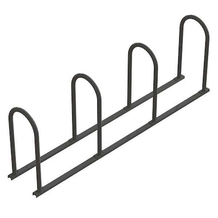Bike Rack, 2-Sided, 8-Bike, Black/Silver MPN:UT160-8-B