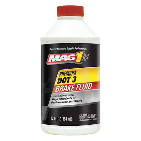 Brake Fluid, Liquid, Clear, 12 Oz MPN:MAG00122