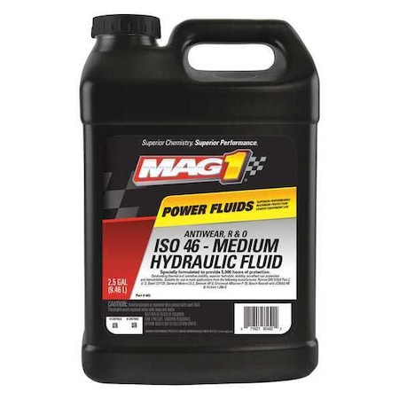 2.5 gal Jug, Hydraulic Oil, 46 ISO Viscosity, 20W SAE MPN:MAG00462
