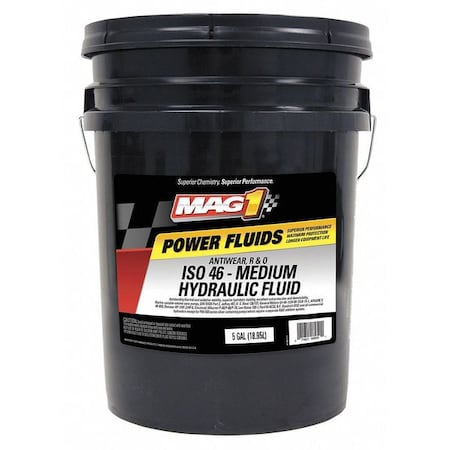 5 gal Pail, Hydraulic Oil, 46 ISO Viscosity, Not Specified SAE MPN:MAG00465