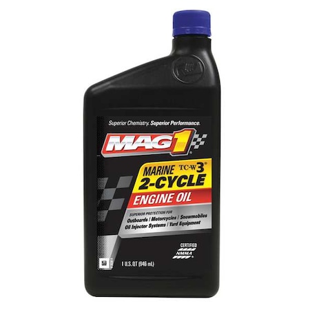 2-Cycle Synthetic Blend Marine Motor Oil, TC-W3, 1 Qt. MPN:MAG00609