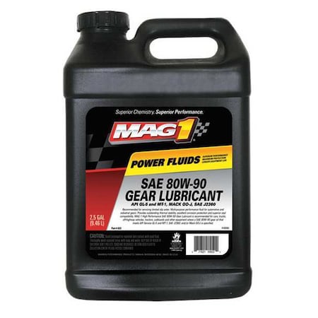 Gear Oil, 2.5 gal, Jug, Brown MPN:MAG00822