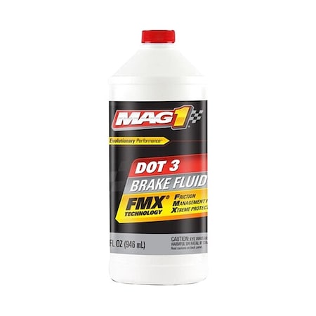 DOT 3 Brake Fluid, 32 oz, Glycol Base MPN:MAG1120