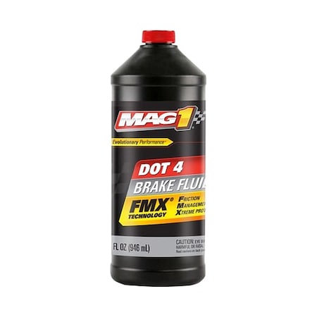 DOT 4 Brake Fluid, 32 oz, Glycol Base MPN:MAG1130