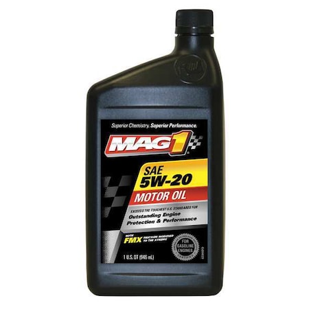 Engine Oil, 5W-20, Synthetic Blend, 1qt MPN:MAG62943