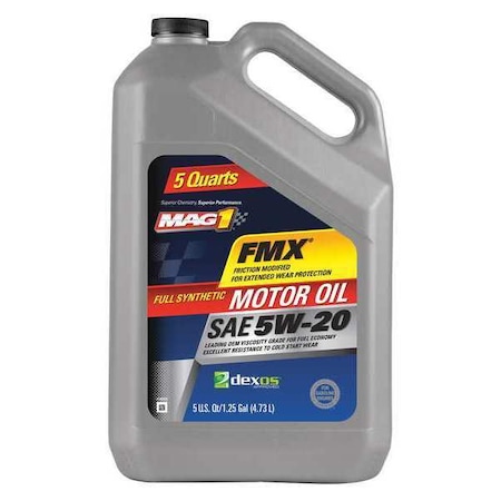 Engine Oil, 5W-20, Synthetic, 5 Qt. MPN:MAG64192