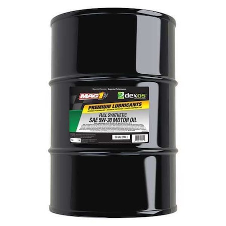 Engine Oil, 5W-30, Synthetic, 55 Gal. Drum MPN:MAG64876