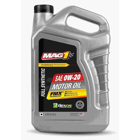 Engine Oil, 0W-20, Synthetic, 5 Qt. MPN:MAG65828