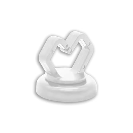 Cable Clip, Polymer, 1/2 in Bundle Dia., White MPN:62401-10