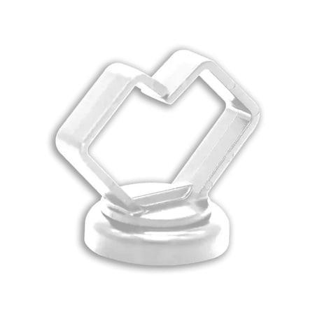 Cable Clip, Polymer, 3/4 in Bundle Dia., White MPN:62413-10