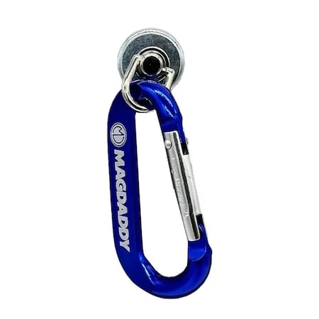 Carabiner Hook, Blue, Steel, 1 in D MPN:62470-3