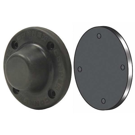 Magnetic Door Holder, Rare Earth Elements, Black MPN:D3X1BLP