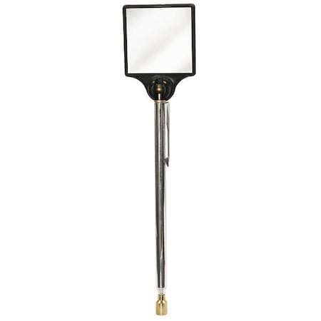 Telescoping Mirror, Glass, 2 x2 In, 28 In L MPN:301G240
