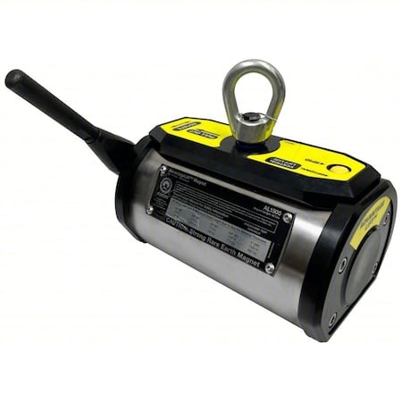 Lifting Magnet, 1, 600 lb Flat Cap, 9 1/4