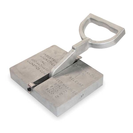 Lifting Magnet, 600 Lb Flat Steel Cap MPN:B600