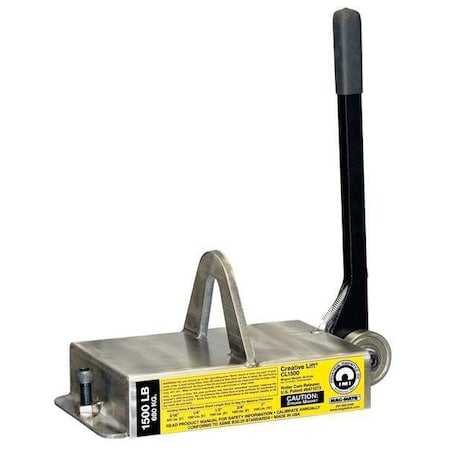 Lifting Magnet, 1000 lb Cap, 10-3/4 In OAL MPN:CL1000