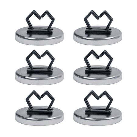 Cup Magnet w/Blk Plastic Cable Hold, PK6 MPN:MX1000CBL1PK06