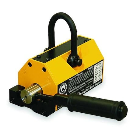 Lifting Magnet, PowerLift®, 800 lb Max Load Capacity, 7 8/8 Overall Length MPN:PNL0800
