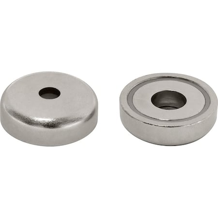 Plated Cup Magnet, Rare Earth 0.79