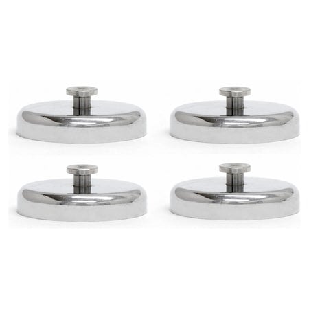 Plated Cup Magnet w/T-Slot Stud, Ma, PK4 MPN:MX1000RKHS4PK