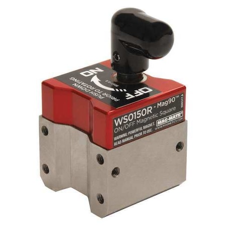 Magnetic Weld Square, 1-1/2x1-1/8in, 150lb MPN:WS0150R
