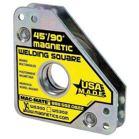 Magnetic Weld Square, 3-3/4x3-3/4in, 60lb MPN:WS300