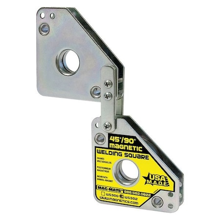 Magnetic Weld Square, 7-5/8x3-3/4in, 120lb MPN:WS302