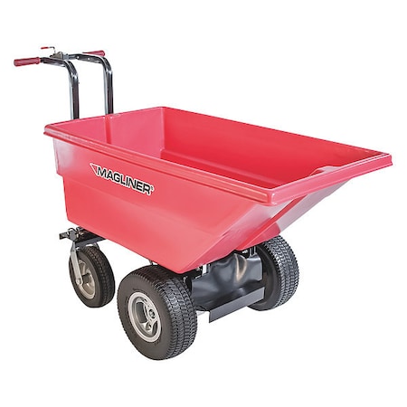 Motorized Hopper Cart, Foam Tire, 6 Cu Ft MPN:MHCSBA