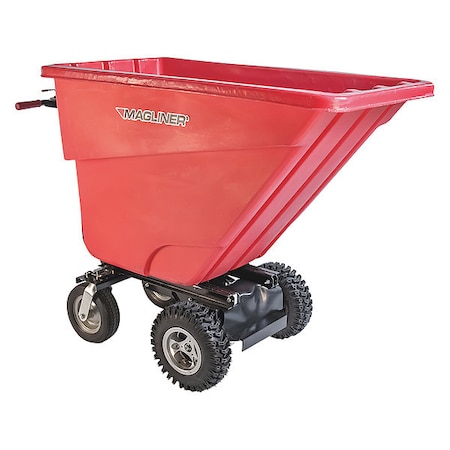 Motorized Hopper Cart, Pneu 13-1/2 Cu Ft MPN:MHCSCB