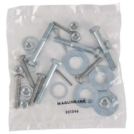 Hand Truck Fastener Pack Kit, 3 in H MPN:301046