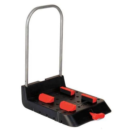 WorkBench, 24in, 18in, Blk/Rd, Plastic, 350lb MPN:536017