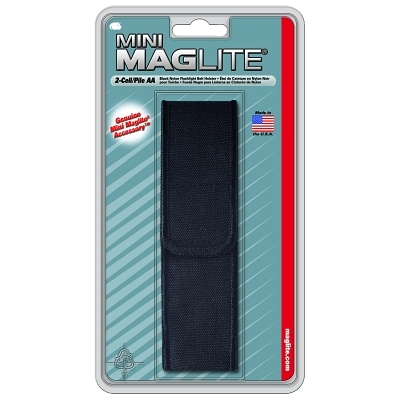 Black Nylon Full Flap Holster F/Mini-Mag MPN:AM2A056