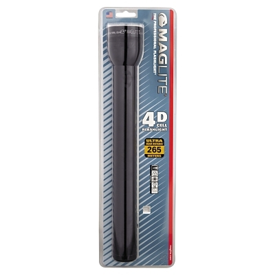 4 Cell D Mag-Lite Flashlight Black Blist MPN:S4D016