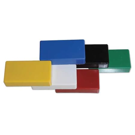 Ceramic Magnets, Rectangle, Assorted, PK6 MPN:CM-11M