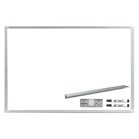 Deluxe Porcelain Dry-Erase Board, 3ftx4ft, Porcelain, 36