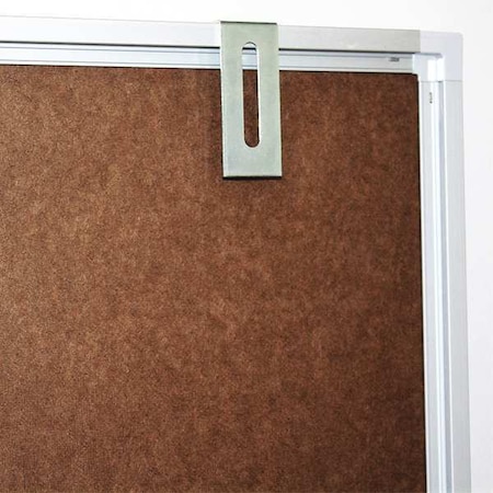 Grid Board, Steel, 36 in, 48 in, Aluminum Frame, Blue/White, Gloss MPN:DGB-3648