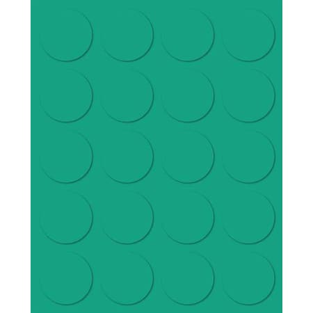 Magnetic Round Indicators, Green, PK20 MPN:FI-126