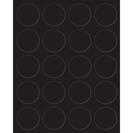 Magnetic Round Indicators, Black, PK20 MPN:FI-127