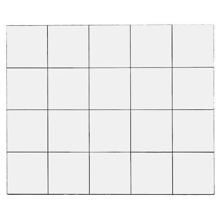 Magnetic Squares, 3/4 In. W, White, PK20 MPN:FI-221