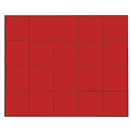 Magnetic Squares, 3/4 In. W, Red, PK20 MPN:FI-223