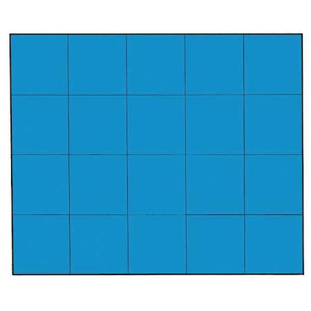 Magnetic Squares, 3/4 In. W, Blue, PK20 MPN:FI-225