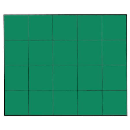 Magnetic Squares, 3/4 In. W, Green, PK20 MPN:FI-226