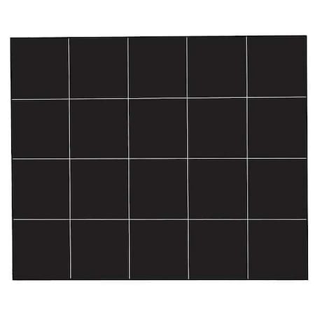Magnetic Squares, 3/4 In. W, Black, PK20 MPN:FI-227