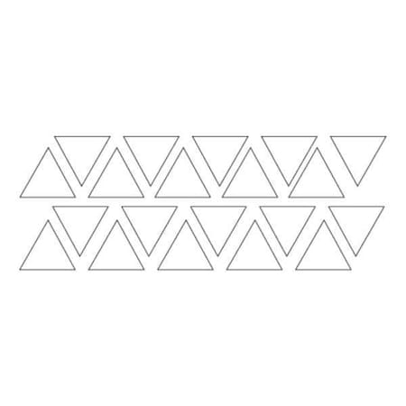 Magnetic Triangles, 3/4 In. W, White, PK20 MPN:FI-321