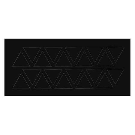 Magnetic Triangles, 3/4 In. W, Black, PK20 MPN:FI-327