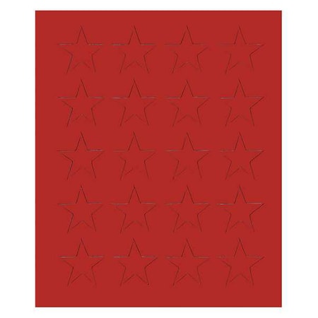Magnetic Stars, 3/4 In. W, Red, PK20 MPN:FI-523